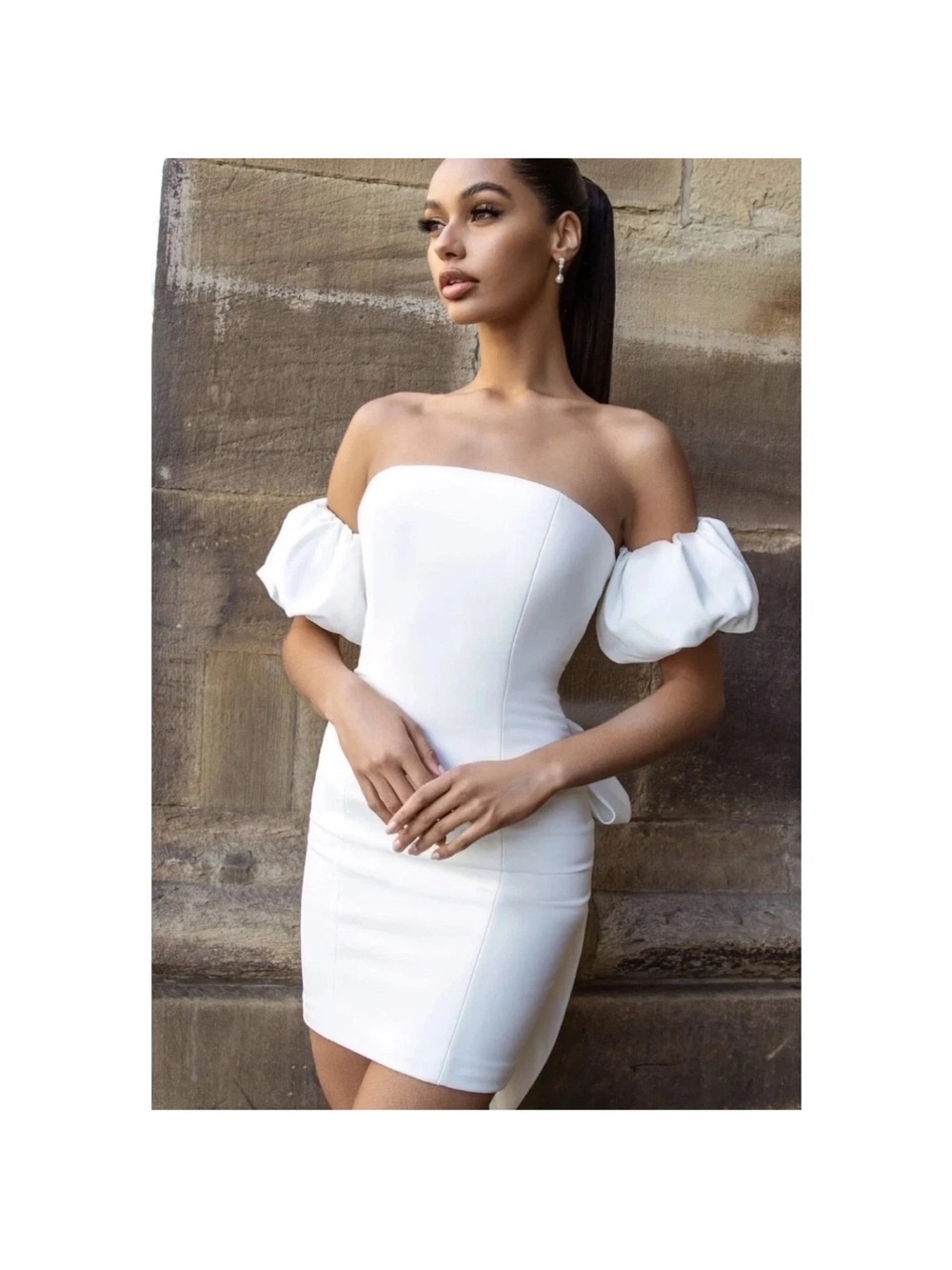 Nadine Merabi Emilee white dress size XS